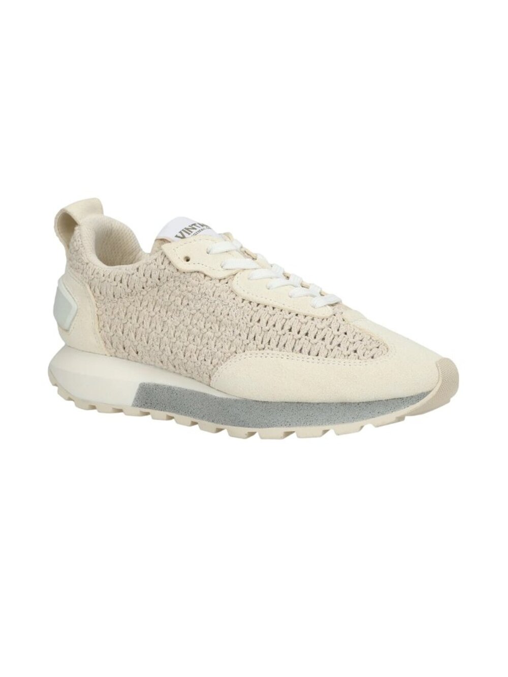 Vintage Havana Women's Woven Sneakers Beige Lace-Up Casual Shoes Size 5.5 - Picture 11 of 11